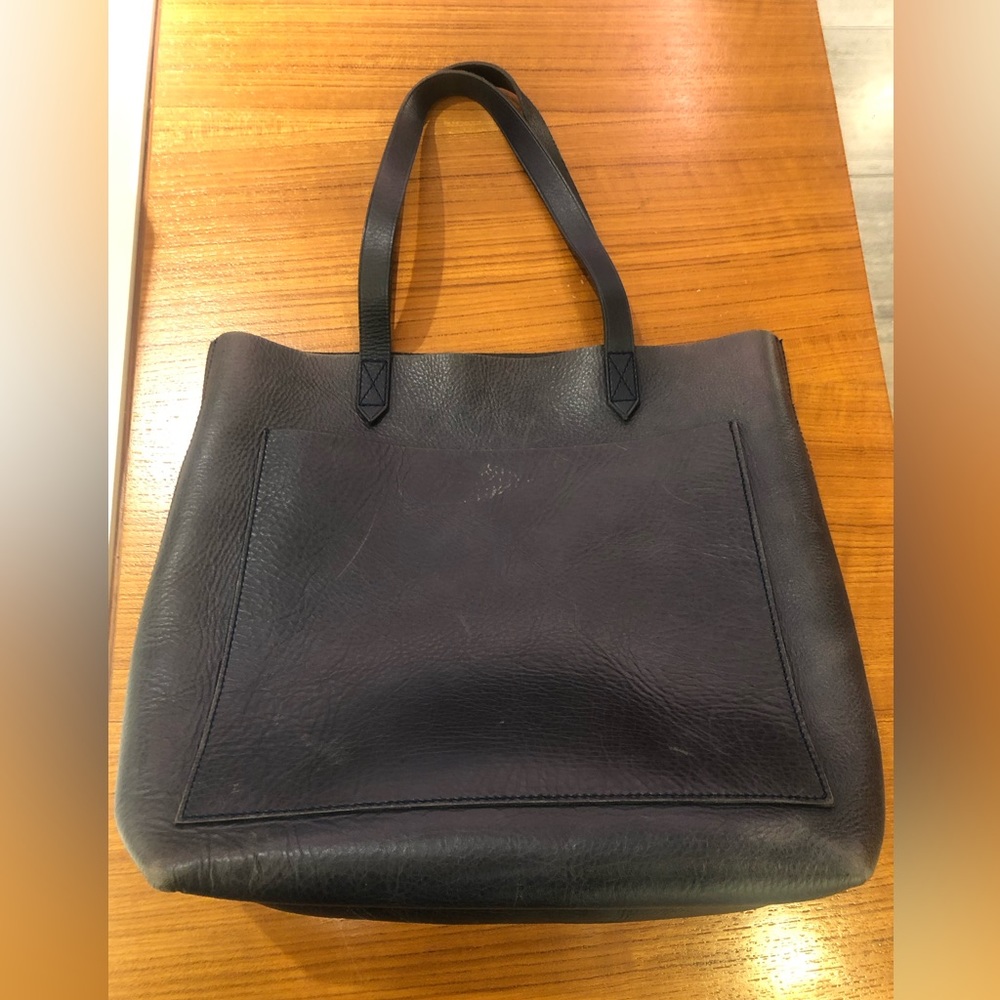 Madewell medium leather transport tote